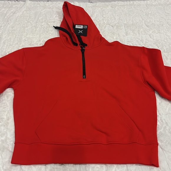 GSTQ Quarter Zip Hoodie White Size Medium. - Picture 14 of 16